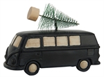 92003-99 Bil med juletræ på taget stående sort fra Ib Laursen - Tinashjem